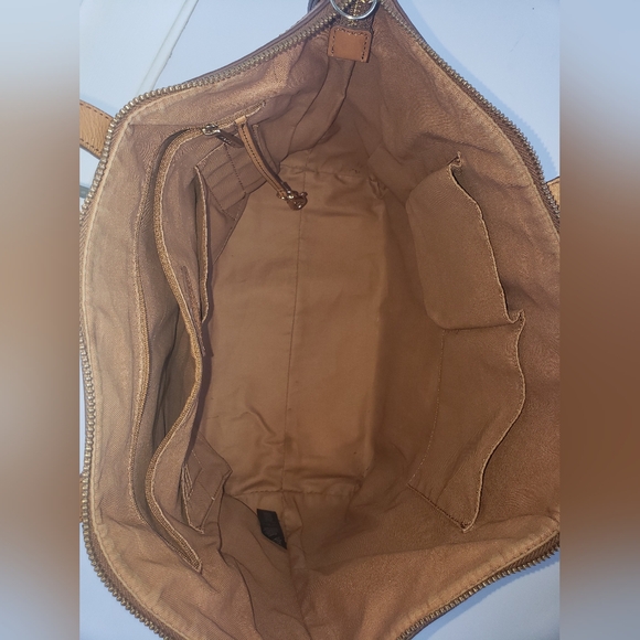 Y2K Fossil Rachel Coated Gray White with Black & White Polka Dots Tote!!! - Picture 12 of 16